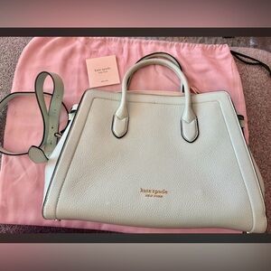 Kate Spade Mint blue large dumpling tote